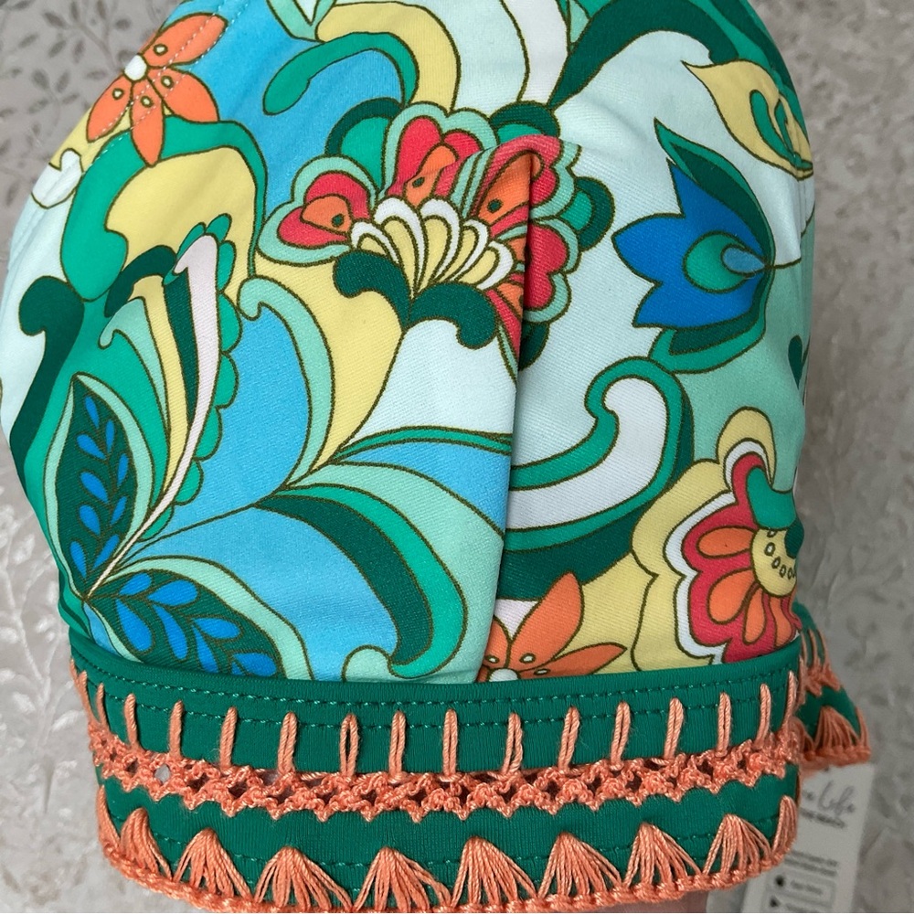 Cupshe Colorful Paradise Crossback Bikini Top (top only), NWT - Picture 11 of 14